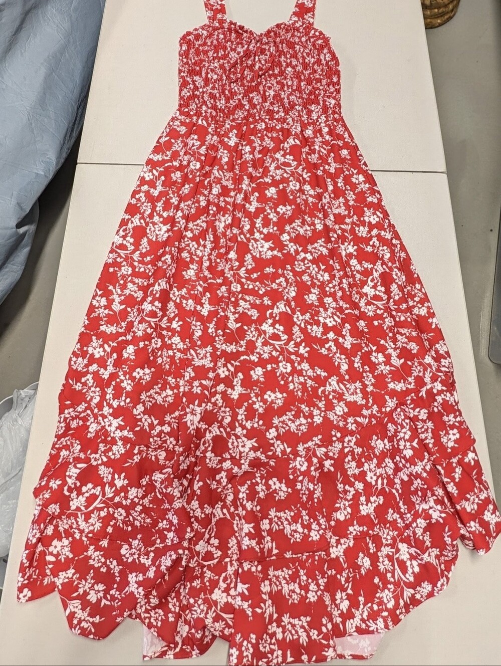 Women’s Red Floral Maxi Dress
